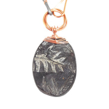 Load image into Gallery viewer, Pteridophyte Fossil Necklace (Large, Double Sided) - 300 Million Yrs Old