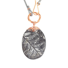 Load image into Gallery viewer, Pteridophyte Fossil Necklace (Large, Double Sided) - 300 Million Yrs Old