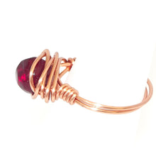 Load image into Gallery viewer, Ring, Size 6 - Garnet &amp; Copper