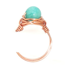 Load image into Gallery viewer, Ring, Size 6 - Amazonite &amp; Copper