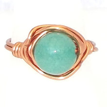 Load image into Gallery viewer, Ring, Size 5 - Amazonite &amp; Copper