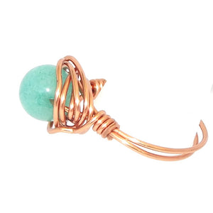 Ring, Size 5 - Amazonite & Copper