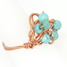 Load image into Gallery viewer, Ring, Size 6.75 - Turquoise &amp; Copper