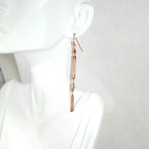 Copper Twist Earrings