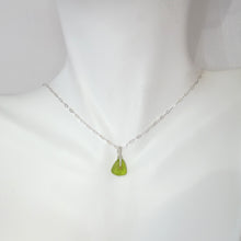 Load image into Gallery viewer, Tiny Olive Seaglass Necklace