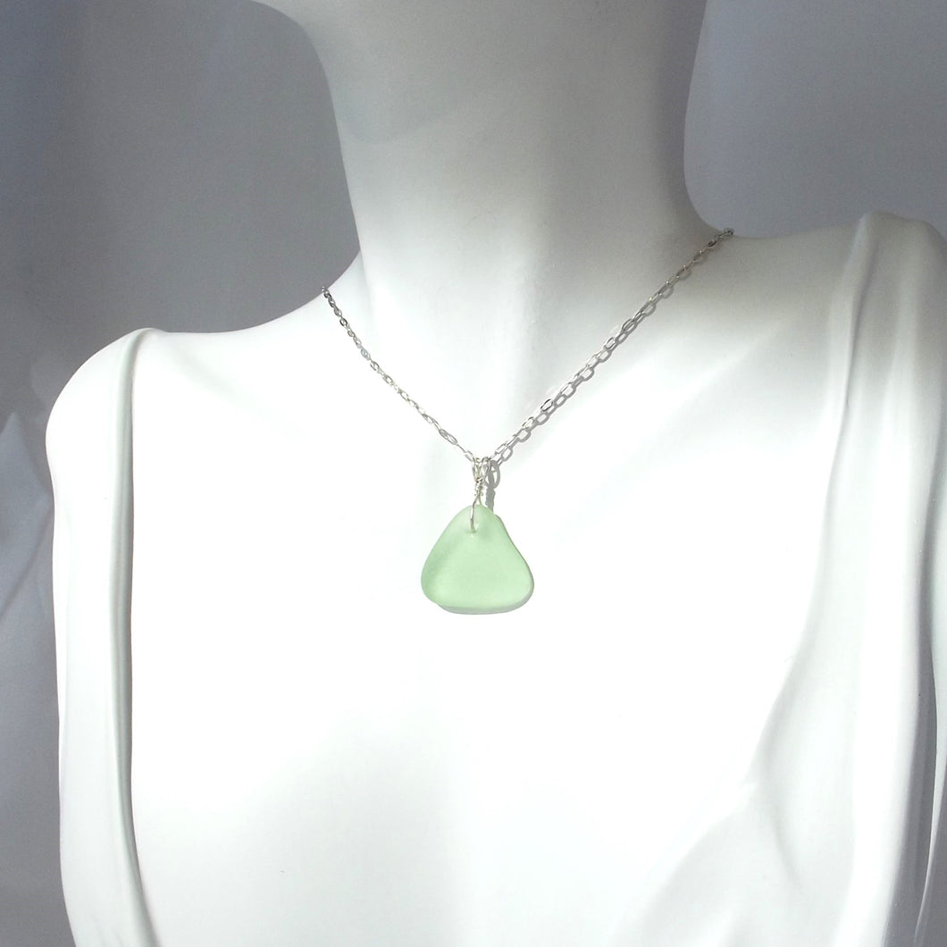 Seafoam Seaglass Necklace