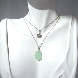 Seafoam Seaglass Necklace