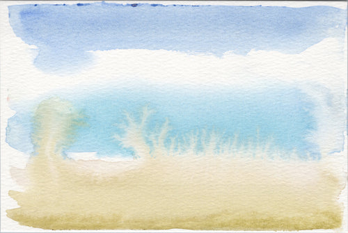 Watercolor Original:  Water Sky Series (small)