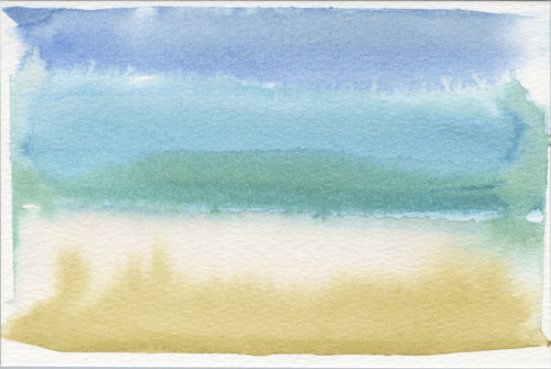 Watercolor Original:  Water Sky Series (small)