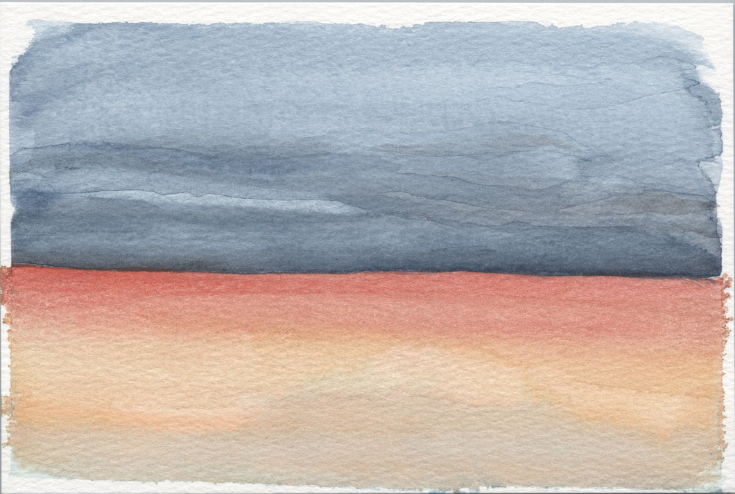 Watercolor Original:  Water Sky Series (small)