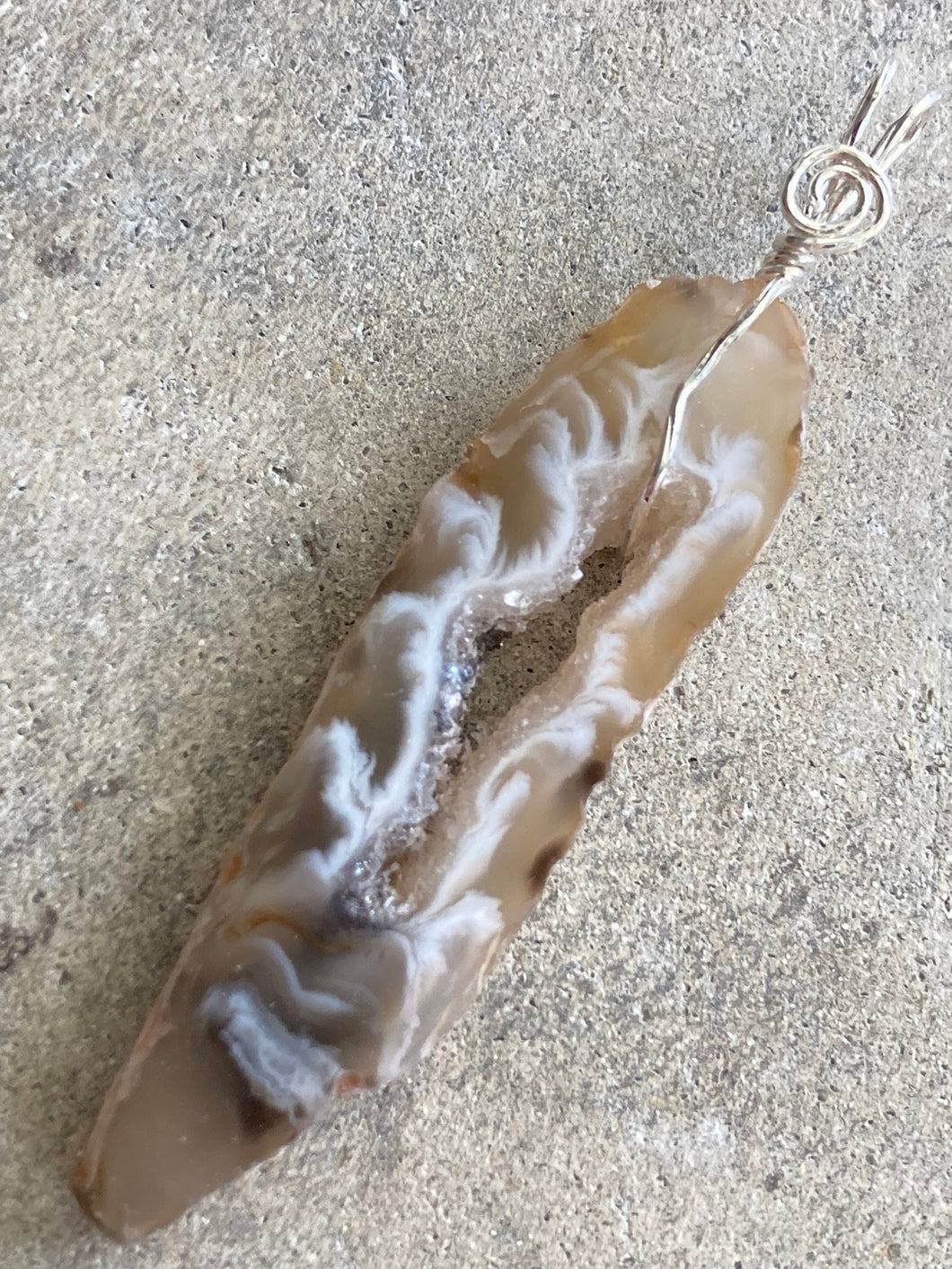 Agate Druzy Slice Necklace