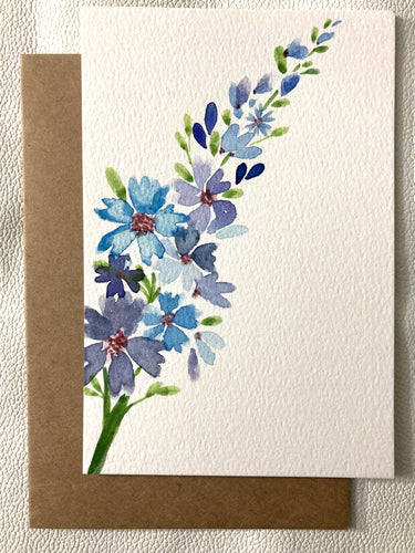 Hand-Painted Cards - Set of 4 - Signed Originals