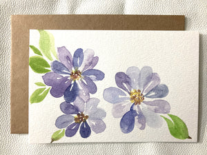 Hand-Painted Cards - Set of 4 - Signed Originals