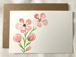 Hand-Painted Cards - Set of 4 - Signed Originals