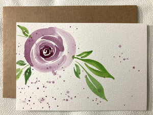 Hand-Painted Cards - Set of 4 - Signed Originals