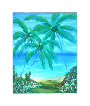 Load image into Gallery viewer, Vibrant Blue Ocean Palms