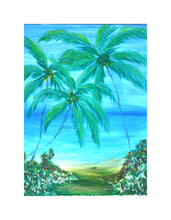 Load image into Gallery viewer, Vibrant Blue Ocean Palms