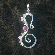 Load image into Gallery viewer, Seahorse - Amethyst &amp; Sterling (Large)