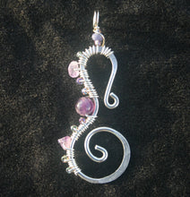 Load image into Gallery viewer, Seahorse - Amethyst &amp; Sterling (Large)