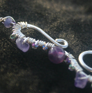 Seahorse - Amethyst & Sterling (Large)