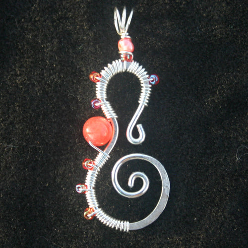 Seahorse - Corals & Sterling (Medium)