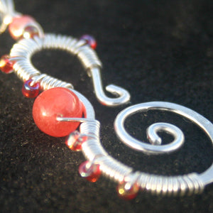 Seahorse - Corals & Sterling (Medium)