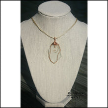 Load image into Gallery viewer, Clear Sea Glass - Copper Wire Wrap - Jewelry Hand Made