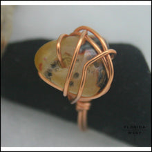 Load image into Gallery viewer, Copper &amp; Amber Handmade Ring - Jewelry Hand Made