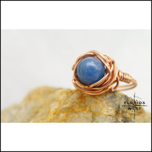 Load image into Gallery viewer, Copper and Stone Handmade Ring - Jewelry Hand Made