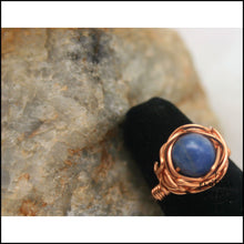 Load image into Gallery viewer, Copper and Stone Handmade Ring - Jewelry Hand Made