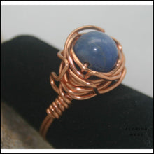 Load image into Gallery viewer, Copper and Stone Handmade Ring - Jewelry Hand Made