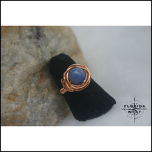 Load image into Gallery viewer, Copper and Stone Handmade Ring - Jewelry Hand Made