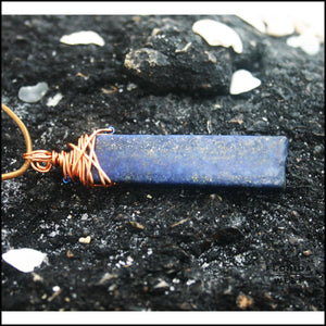 Copper n Cobalt Necklace - Jewelry Hand Made