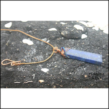 Load image into Gallery viewer, Copper n Cobalt Necklace - Jewelry Hand Made