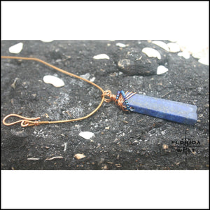 Copper n Cobalt Necklace - Jewelry Hand Made