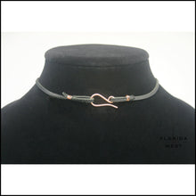 Load image into Gallery viewer, Fossilized Fern &amp; Copper Necklace - 300 Million Yrs Old - Jewelry Hand Made